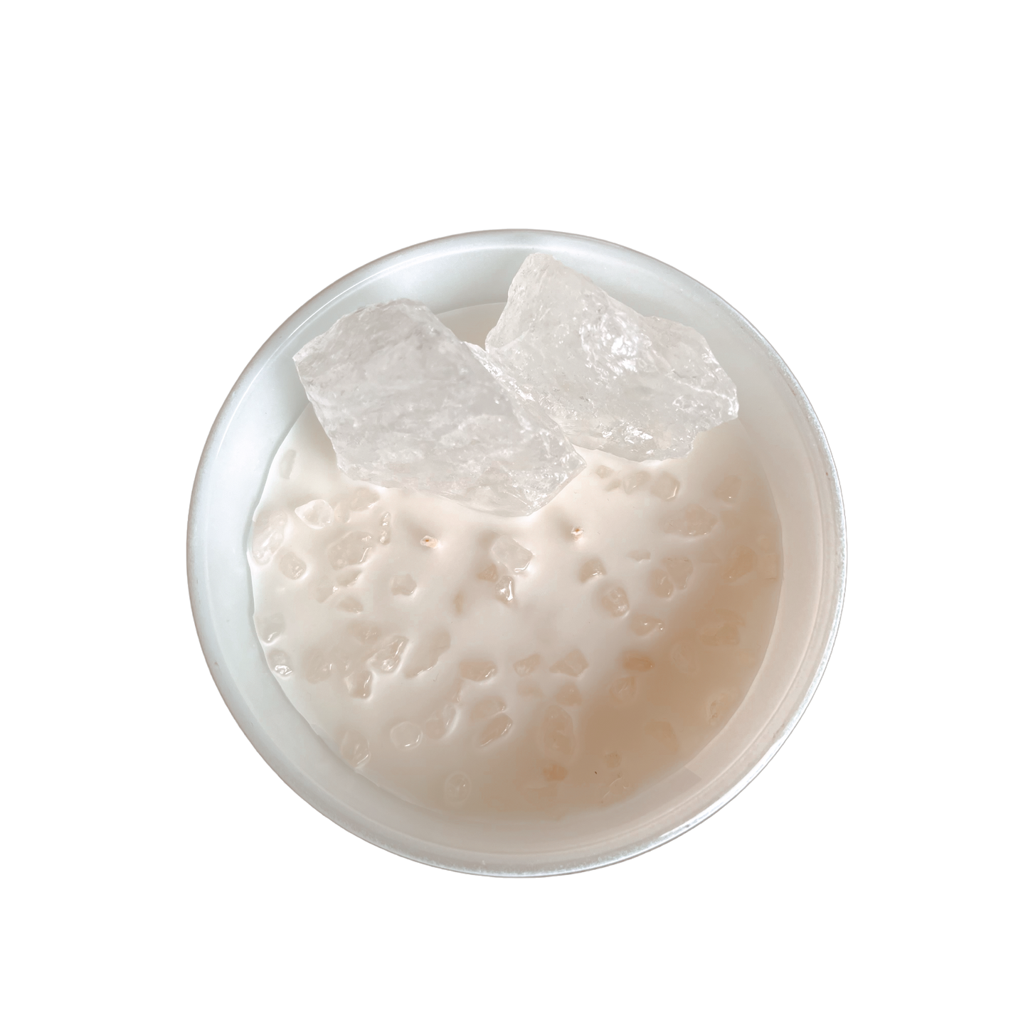I MANIFEST CLEAR QUARTZ CRYSTAL CANDLE