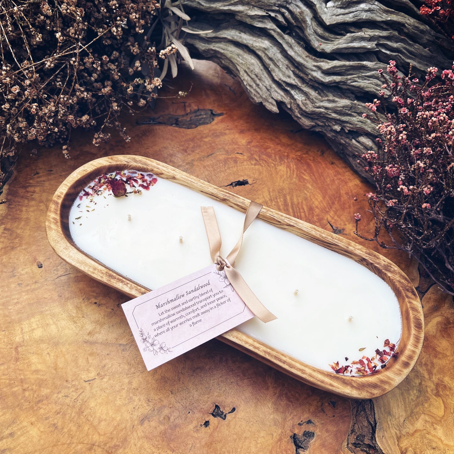 MARSHMALLOW SANDALWOOD DOUGH BOWL CANDLE