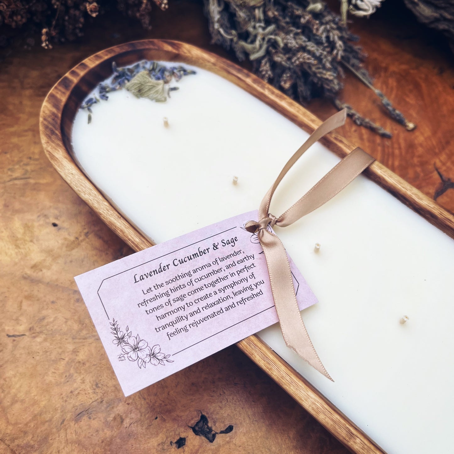 LAVENDER CUCUMBER & SAGE DOUGH BOWL CANDLE