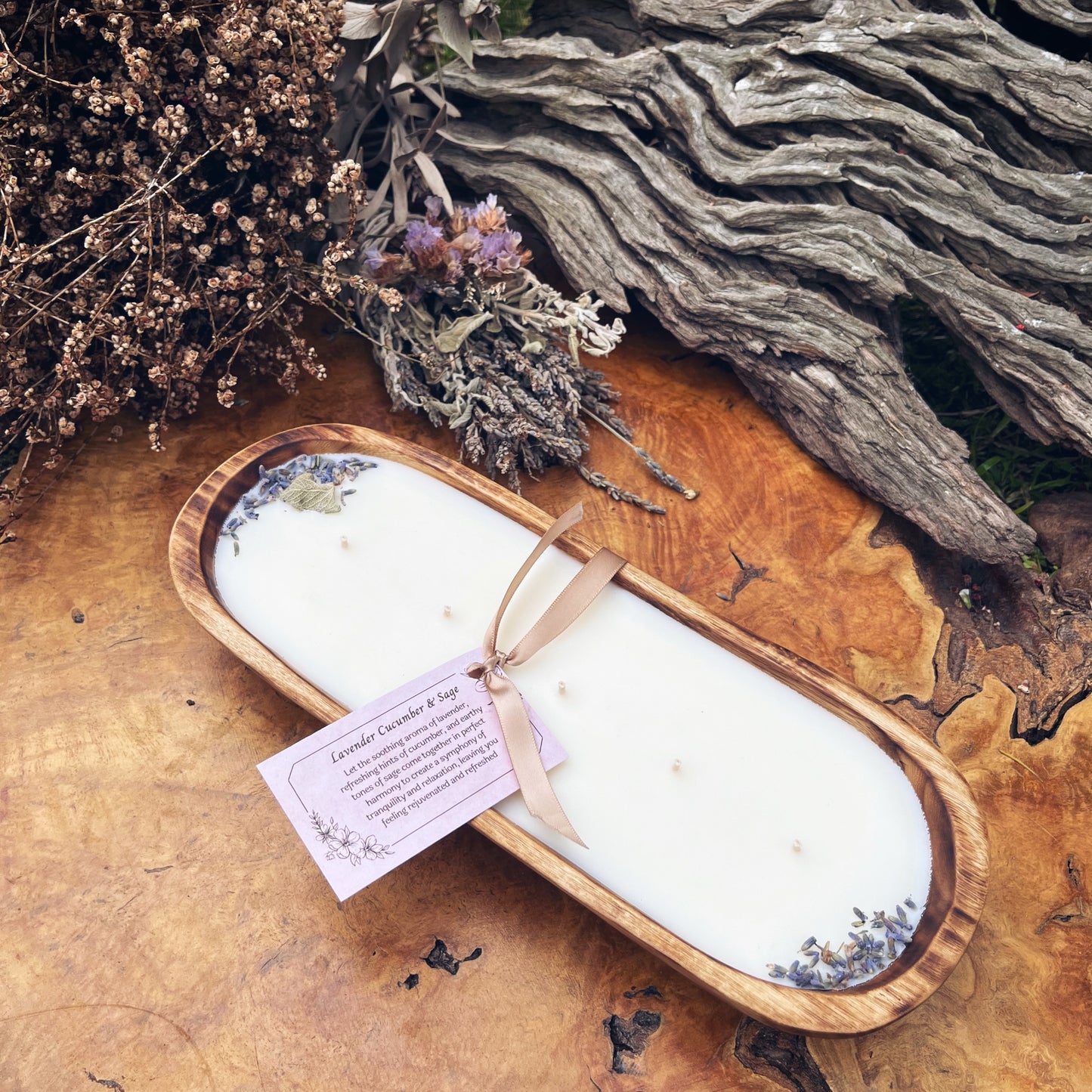 LAVENDER CUCUMBER & SAGE DOUGH BOWL CANDLE