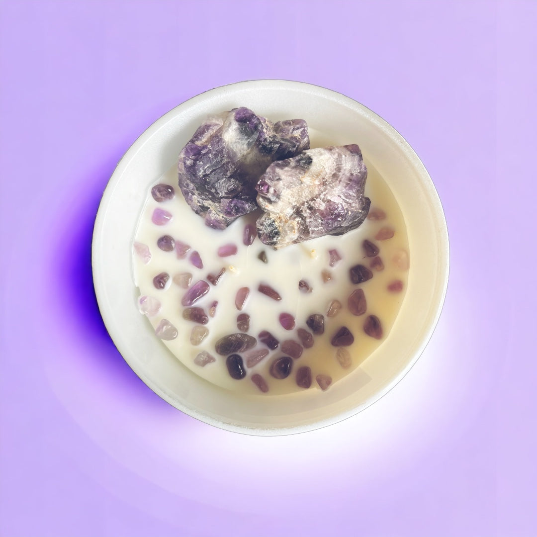 INNER HEALING AMETHYST CRYSTAL CANDLE
