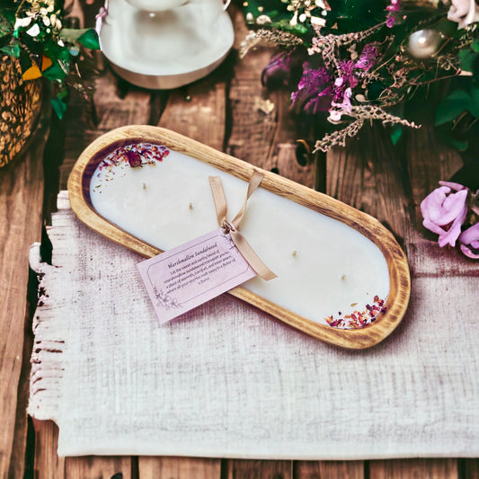 MARSHMALLOW SANDALWOOD DOUGH BOWL CANDLE